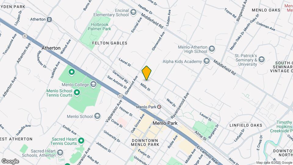 1280 Mills St Mapa y Detalles de la Ubicación