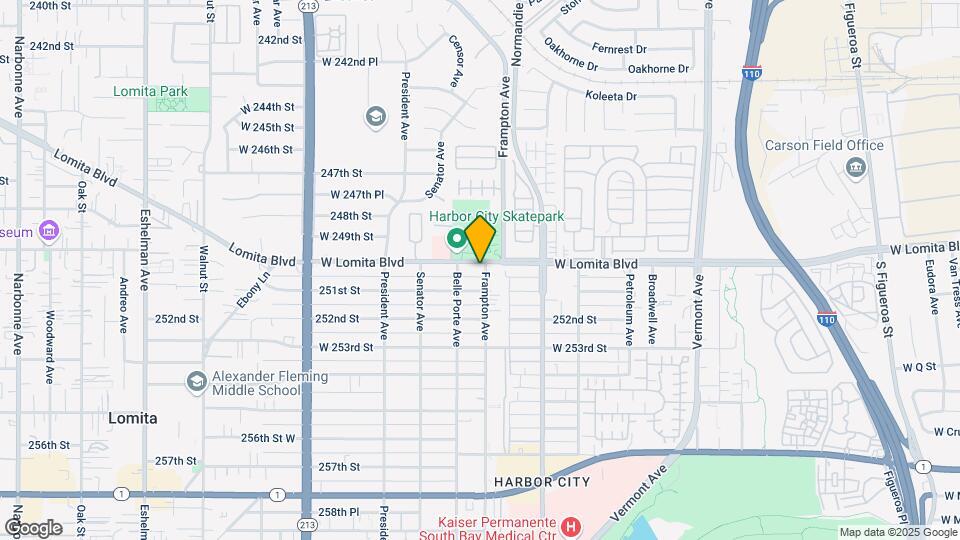 25011 Frampton Ave Mapa y Detalles de la Ubicación