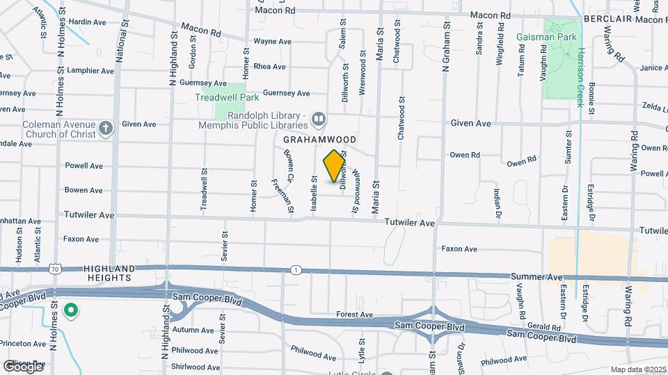 791 Dillworth St Map and Location Details