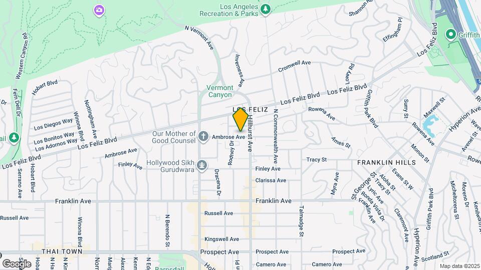 4525 Ambrose Ave Map and Location Details