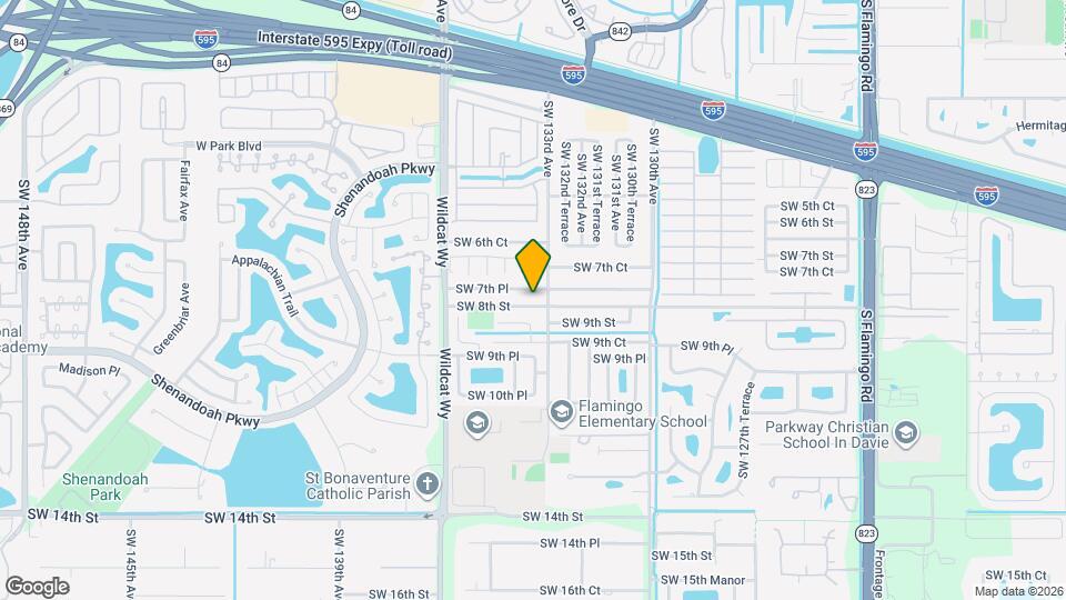 13331 SW 8th St Map and Location Details