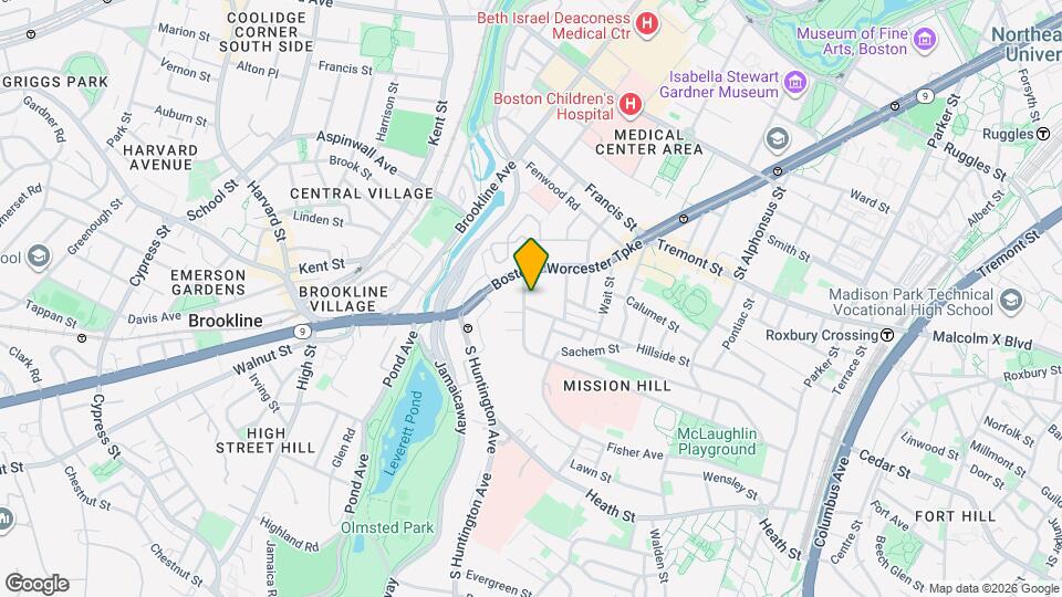 20 Parker Hill Ave Map and Location Details