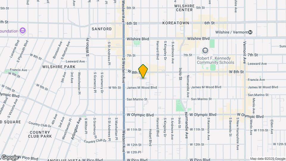 828 S Serrano Ave Mapa y Detalles de la Ubicación