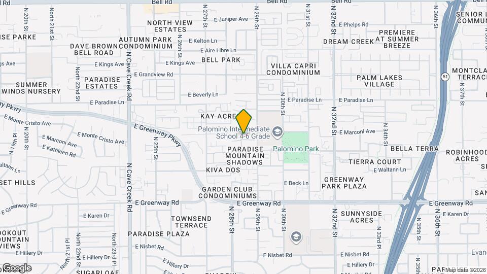 2820 E Kathleen Rd, Unit 103 Map and Location Details