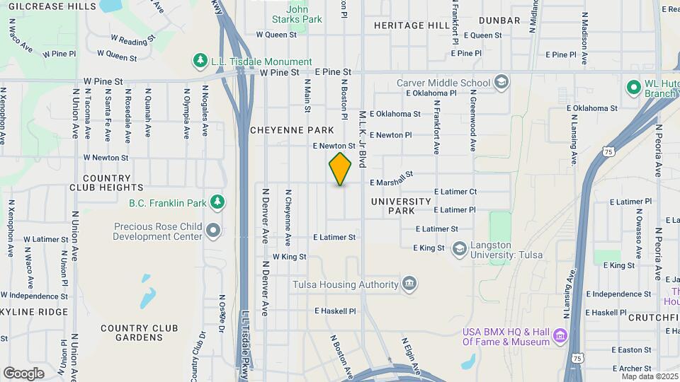 1166 N Boston Pl Map and Location Details