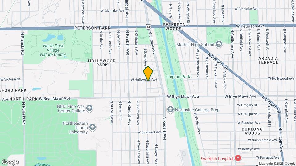 5647 N Spaulding Ave, Unit 1N Map and Location Details