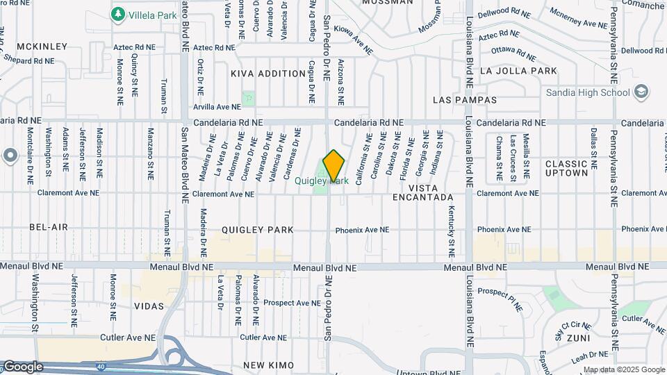 2806 San Pedro Dr NE Map and Location Details