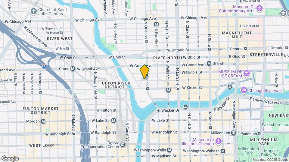 345 W Hubbard St Mapa y Detalles de la Ubicación