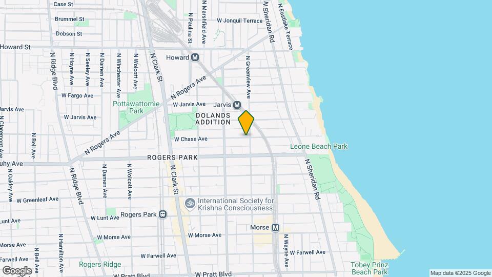1503 W Chase Ave Map and Location Details