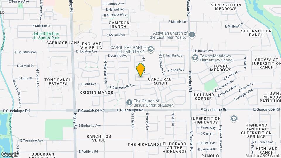 3658 E Cody Ave Map and Location Details