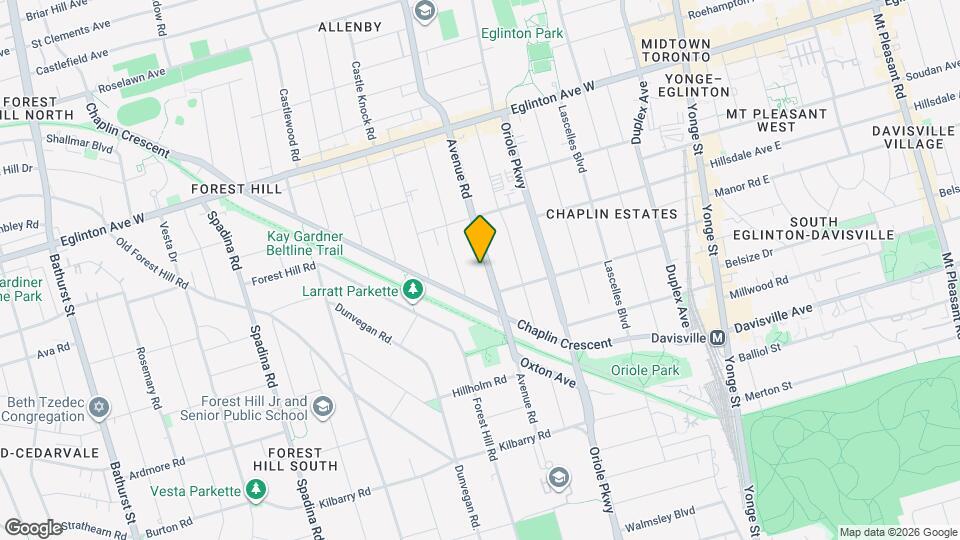 896 Avenue Rd Map and Location Details