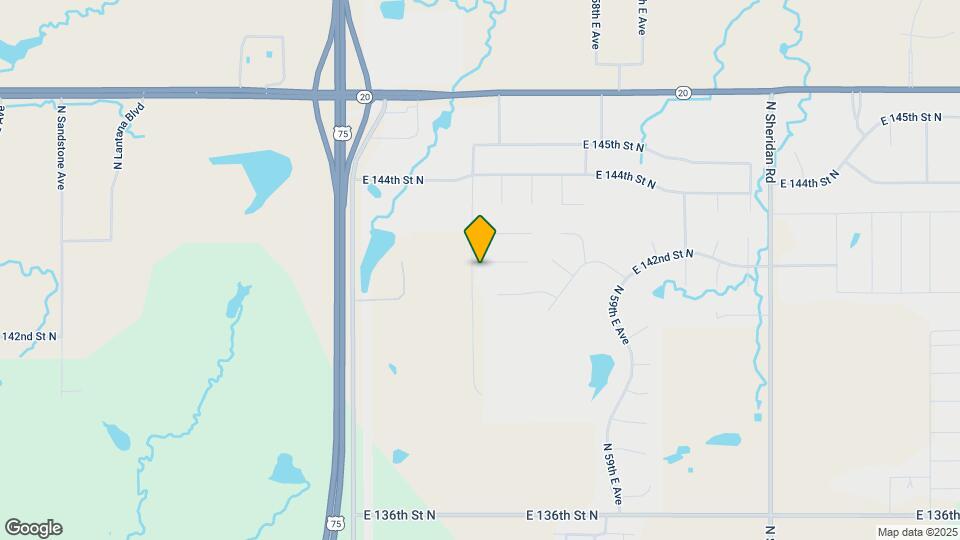 14195 N 54th E Ave Map and Location Details