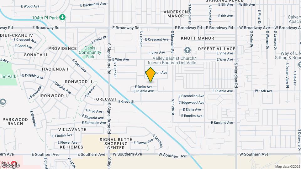11038 E Delta Ave Map and Location Details