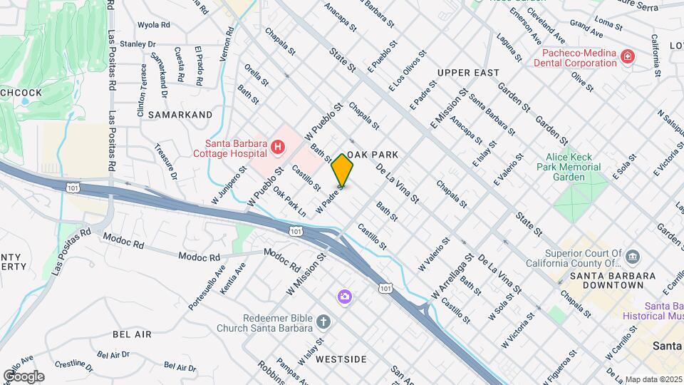 321 W Padre St Mapa y Detalles de la Ubicación