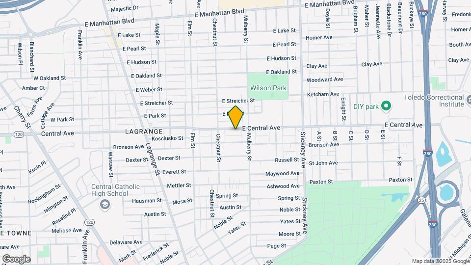 540 E Central Ave Map and Location Details