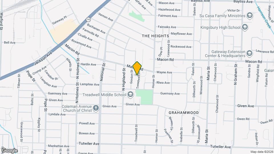 1035 Treadwell St Map and Location Details