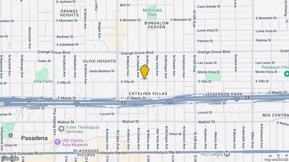 1059 E Villa St Map and Location Details