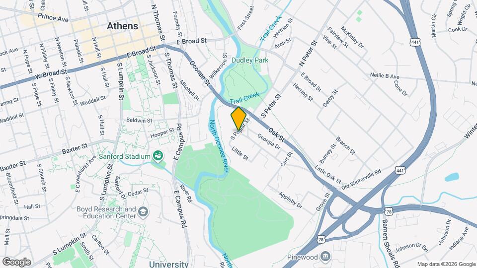 732 Little Oconee St Map and Location Details