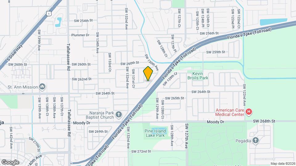 26230 SW 130th Ave Map and Location Details