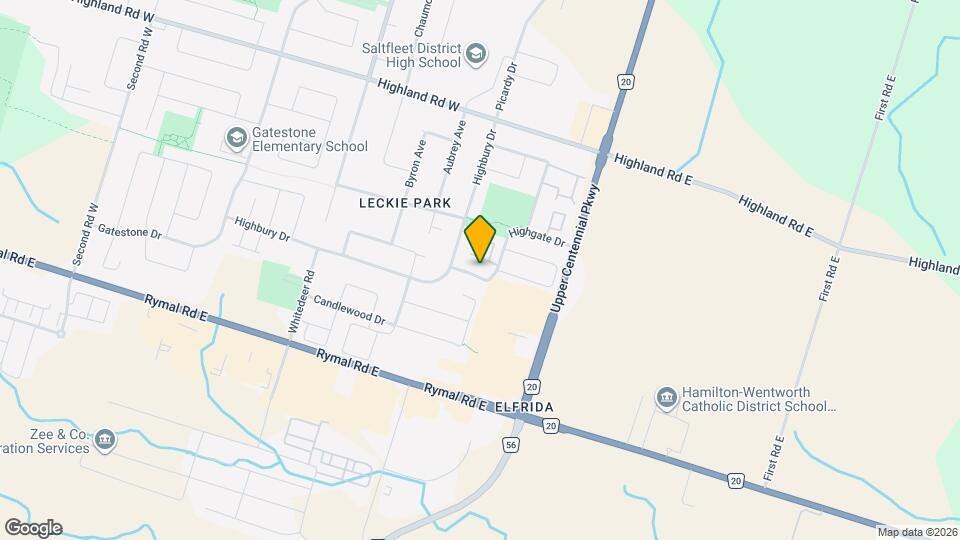 96 Highgate Dr Map and Location Details