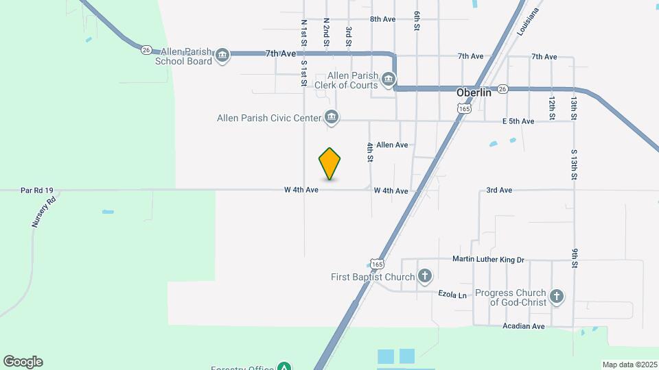 614 W 4th Ave Map and Location Details