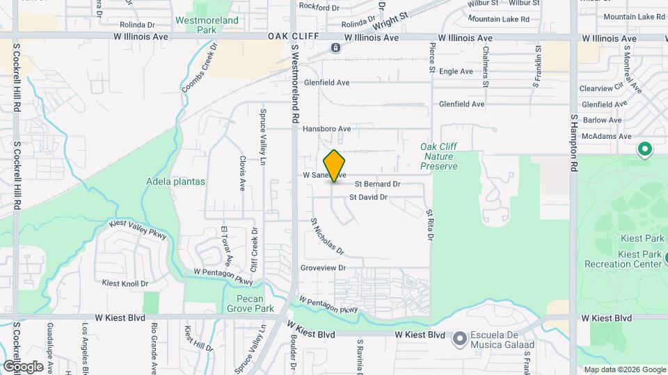2968 St Bernard Dr Map and Location Details