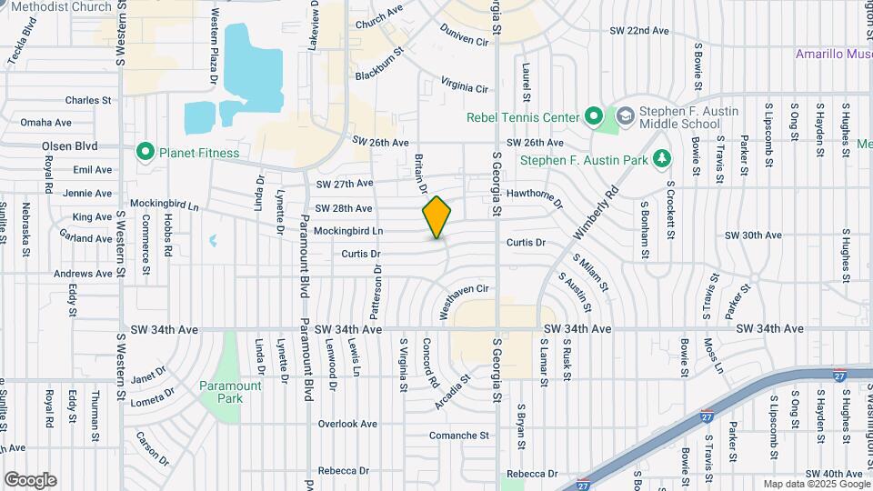 3002 Curtis Dr-Unit -A Mapa y Detalles de la Ubicación