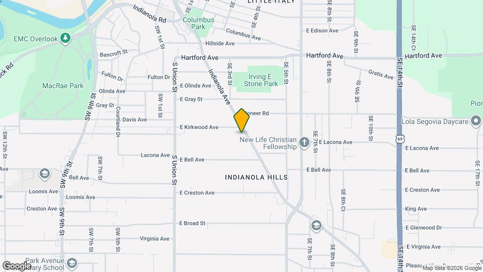 2308 Indianola Ave Map and Location Details