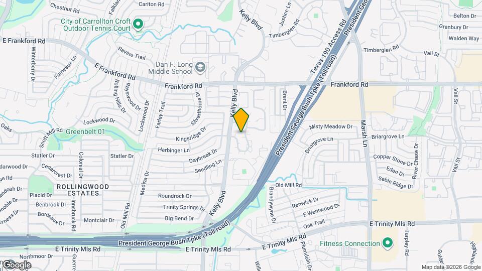 2943 Harbinger Ln Map and Location Details