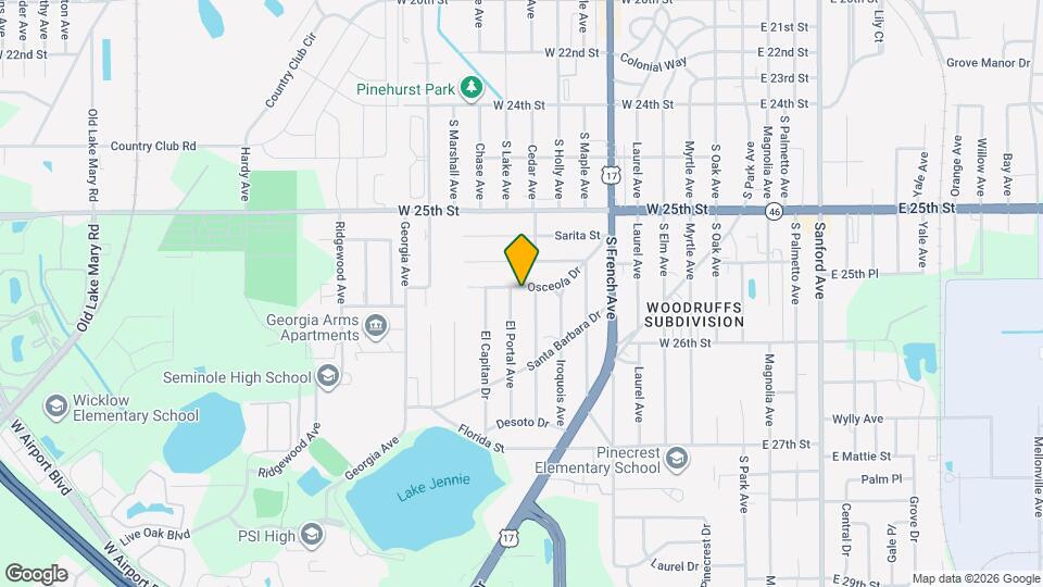 703 Osceola Dr Mapa y Detalles de la Ubicación