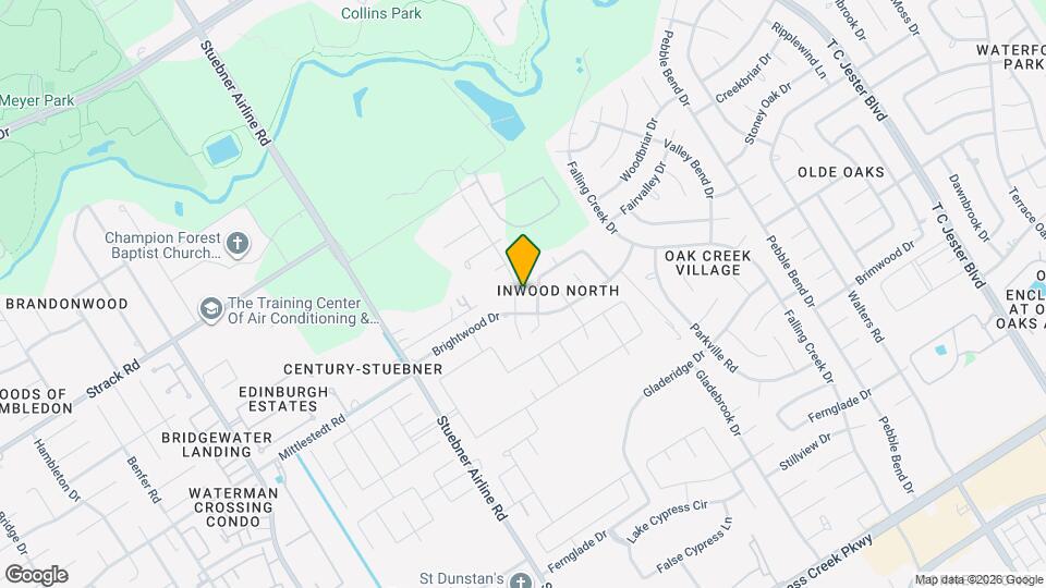 15510 Misty Hollow Dr Map and Location Details