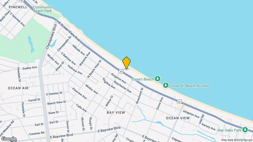 1416 E Ocean View Ave Mapa y Detalles de la Ubicación