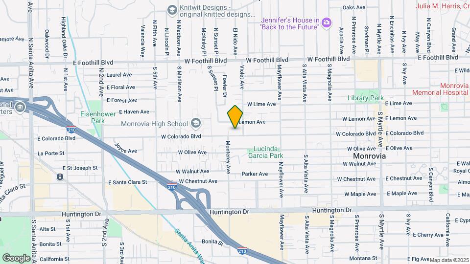713 W Colorado Blvd Map and Location Details