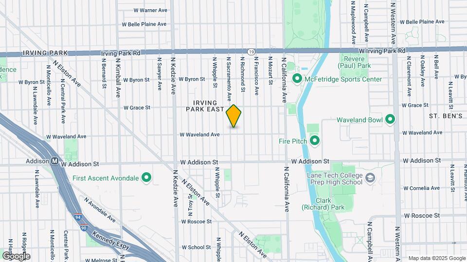3707 N Sacramento Ave Map and Location Details