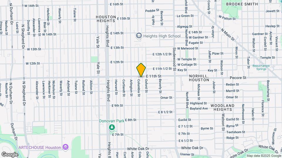 1040 Columbia St Map and Location Details