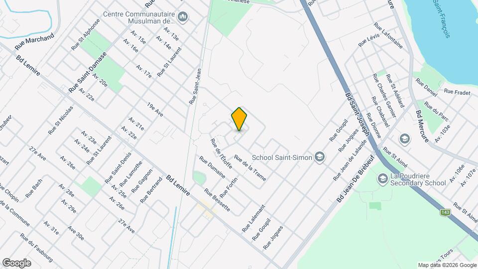 2605 Camille-Dreyfus Av Map and Location Details