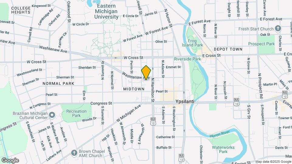 413 Washtenaw Rd Map and Location Details