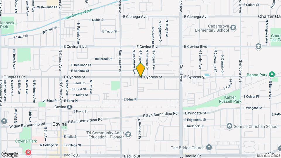 628 E Cypress St Map and Location Details