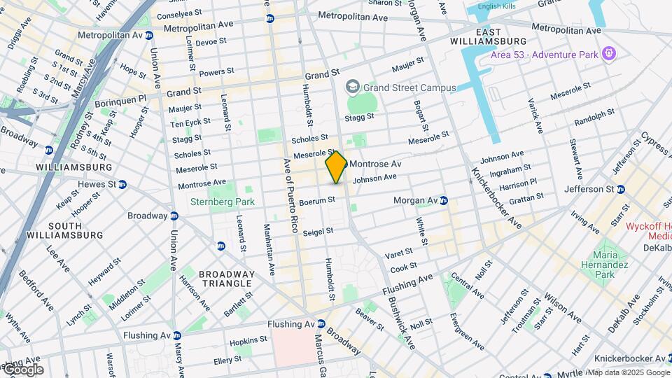 222 Johnson Ave Mapa y Detalles de la Ubicación