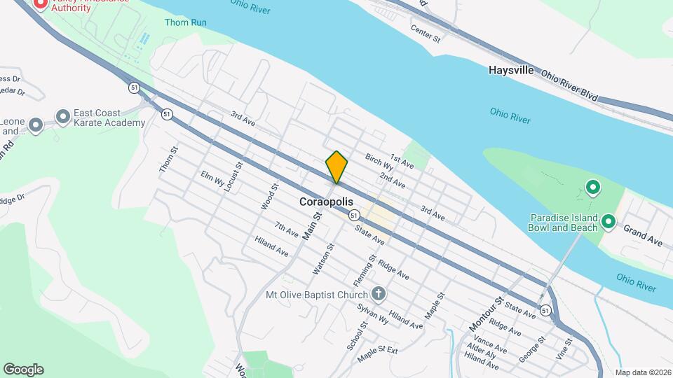 405 Main St Map and Location Details