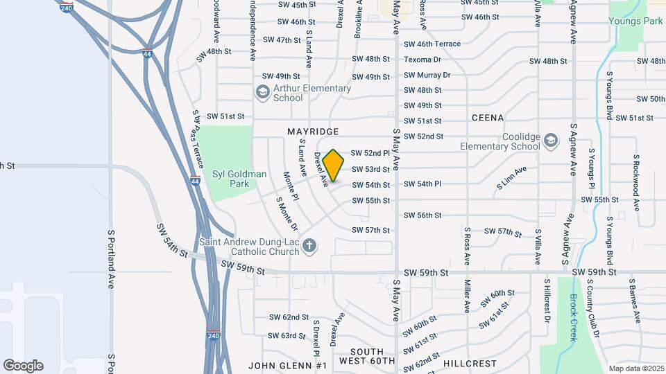 5416 Drexel Ave Map and Location Details