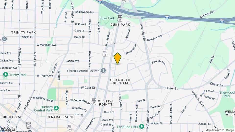 1408 Shawnee St Map and Location Details