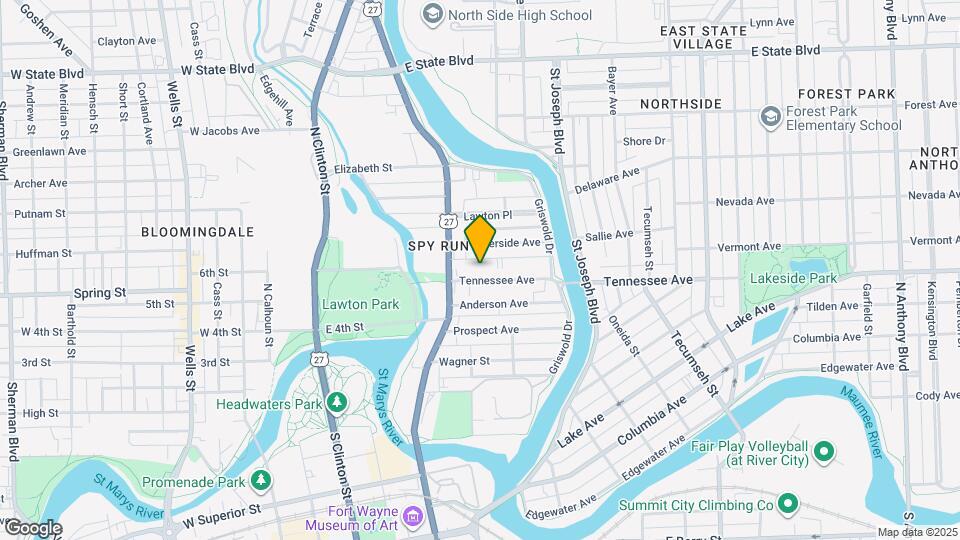 621 Tennessee Ave Map and Location Details