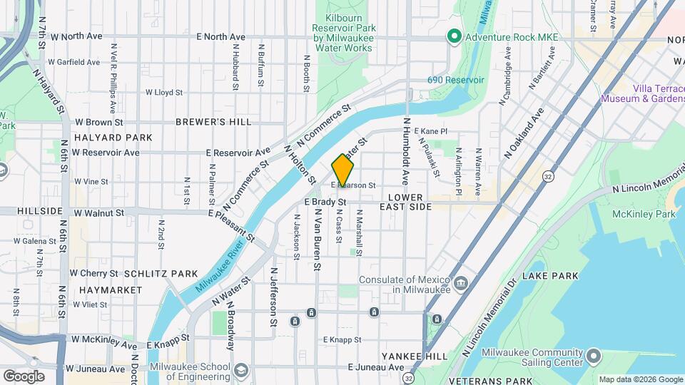 1714 N Cass St Map and Location Details