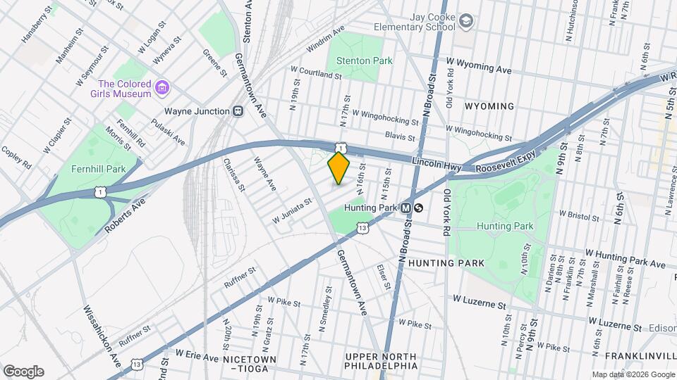 1638 W Juniata St Map and Location Details