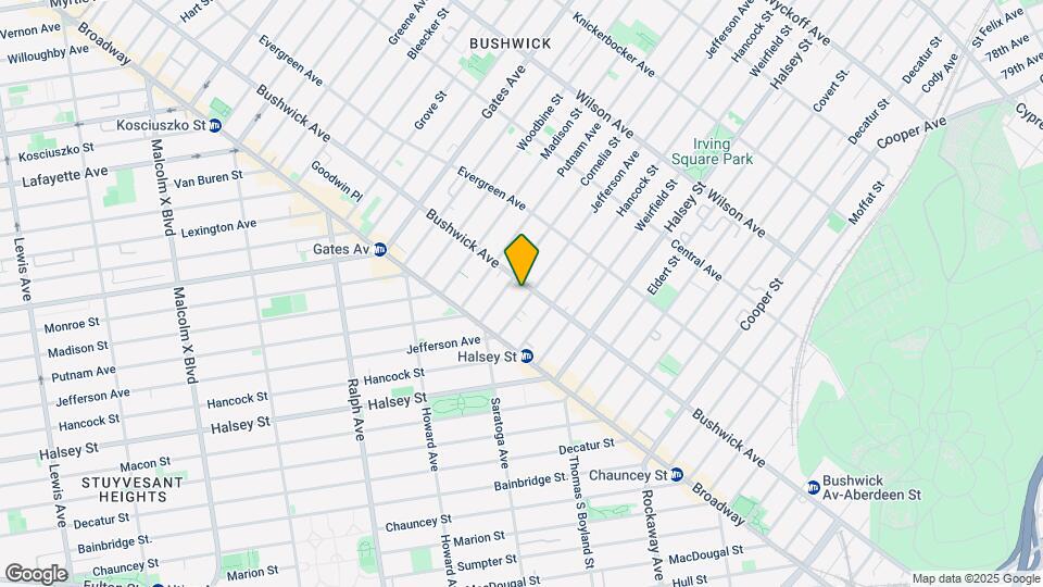 1190 Bushwick Ave-Unit -1st Fl Map and Location Details