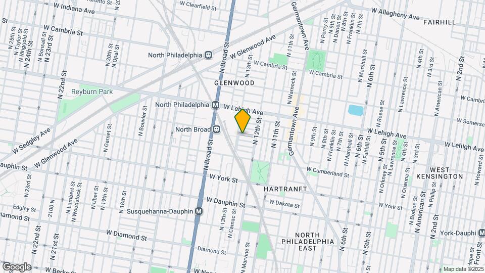 1238 W Huntingdon St Map and Location Details