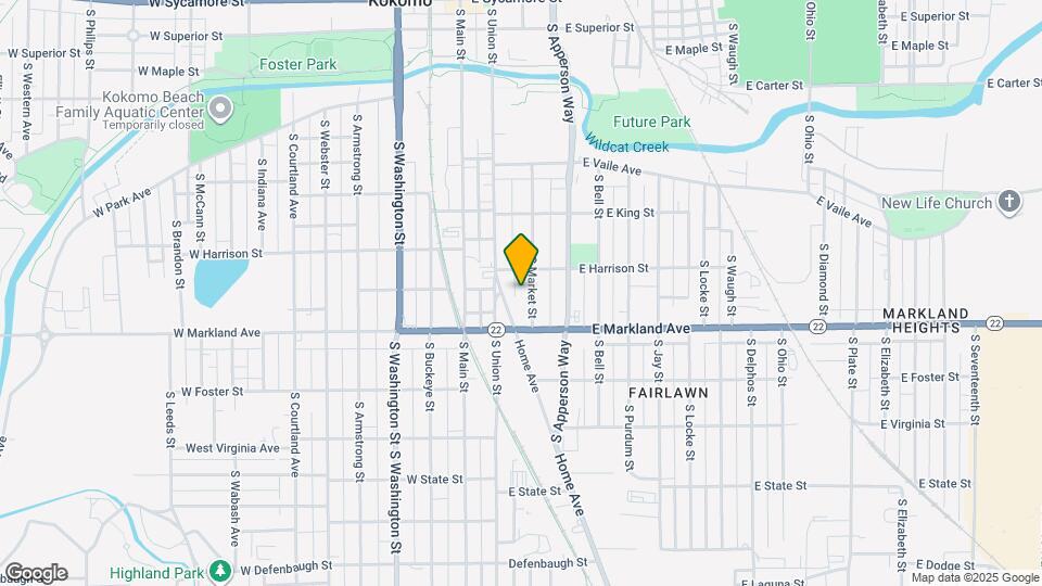 821 S Market St Map and Location Details