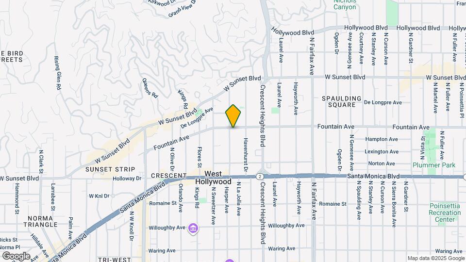 1282 N Harper Ave Map and Location Details