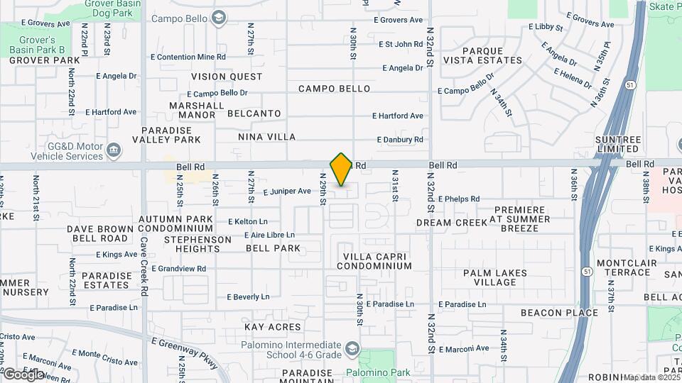 16815 N 29th St Map and Location Details